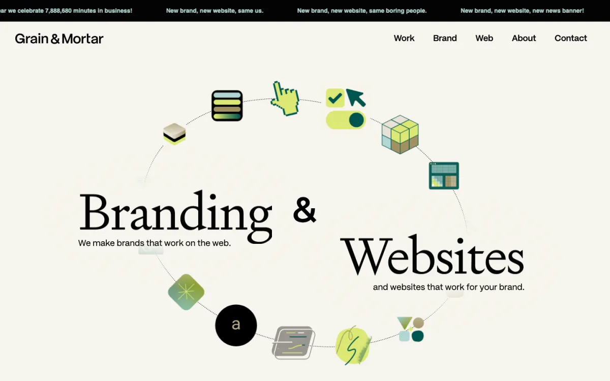 Grain & Mortar homepage, captured September 28, 2026