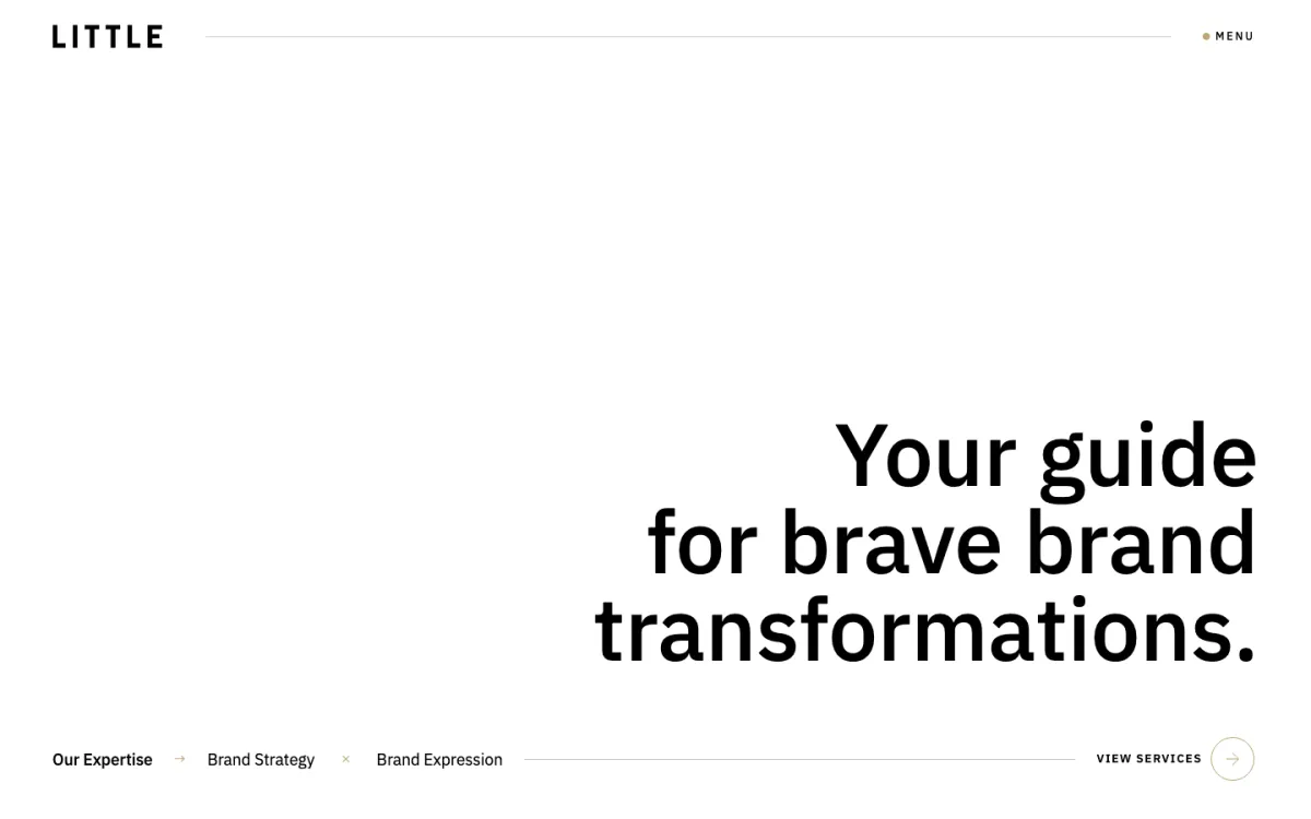 Little & Company homepage, captured September 28, 2026